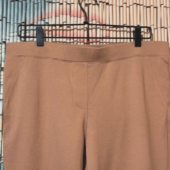 Iman Global Chic Slip into Slim Perfect Ponte Ankle Pant, Camel, Large - Picture 5 of 13